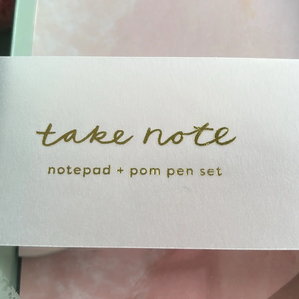 Garven Tiered Notepad with Pom Pen Set
